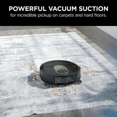 Vista 6 de Shark Robot aspirador y trapeador AI, con mapeo del hogar, perfecto para mascotas, Wifi, funciona con Alexa, negro/dorado (AV2001WD)