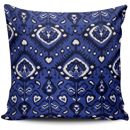 Vista 18 de Fundas de almohada decorativas Ikat con patrón de diamante en rojo y crema, cojín personalizable rectangular, tamaño 12 x 16 pulgadas, funda