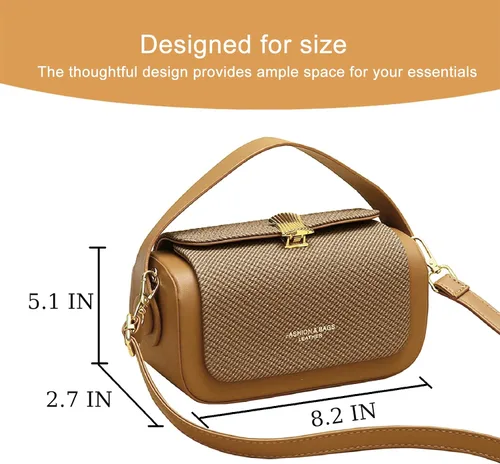 Vista 5 de Mini bolso cuadrado de las señoras bolso de moda bolso bandolera de cuero para mujer