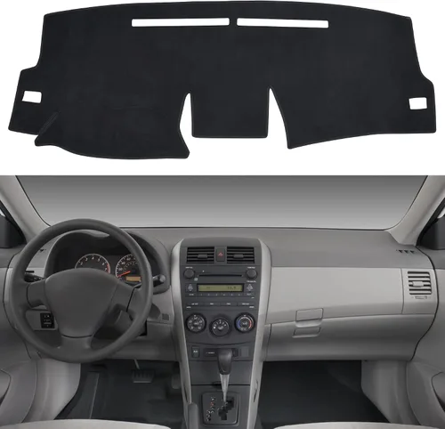 Vista 16 de SPEEDWOW Cubierta Alfombrilla para Tablero de Instrumentos Tapete Alfombra Compatible para Toyota Camry 2002-2006 Alfombrilla para Tablero Cubiertas