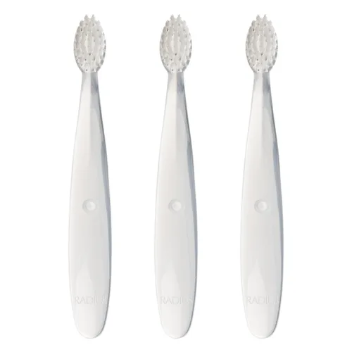 Vista 11 de RADIUS Cepillo de dientes para niños, ultra suave, sin BPA, aceptado por la ADA, diseñado para dientes delicados para niños de 6 meses en adelante