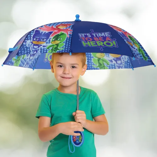 Vista 2 de Paraguas Hasbro PJ Masks para niños de 3 a 6 años, Azul oscuro