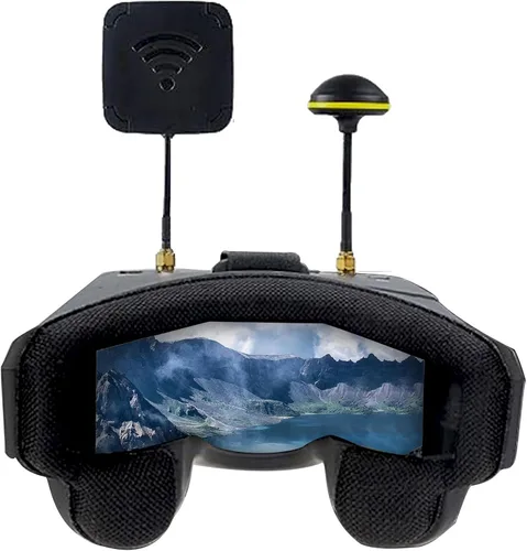 Vista 7 de EV800D Gafas FPV con DVR - 5.8G 40CH Pantalla de 5 Pulgadas Antena Integrada Batería para Cámara FPV Analógica y Transmisor Dron FPV RC Coche Avión
