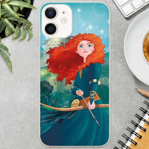 Vista 3 de ERT GROUP Funda de teléfono móvil para iPhone 12 Mini Original y con licencia oficial Disney Patrón Merida 002 adaptado de manera óptima a