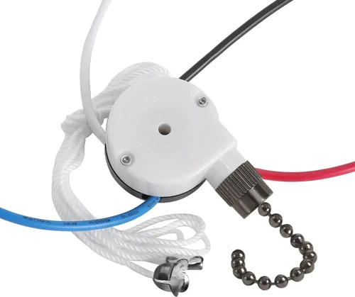 Vista 9 de Zing Ear ZE-208S - Interruptor de ventilador de 3 velocidades y 4 cables, control de velocidad de cadena de tracción para ventiladores de techo 2