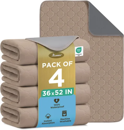 Vista 16 de Alsunny Almohadillas de orina de hospital para niños de 18 x 24 pulgadas (paquete de 4), almohadillas de humectación de cama para niños, almohadilla