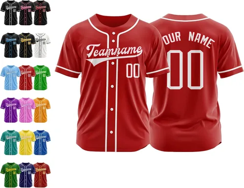 Vista 9 de Camiseta de béisbol personalizada, nombre de béisbol personalizado, logotipo de número, camiseta de béisbol personalizada para hombres, mujeres