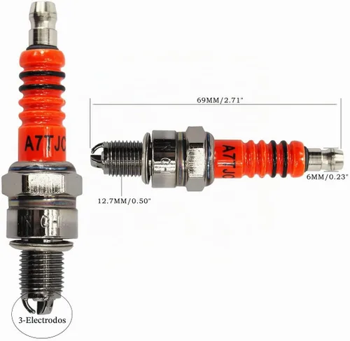 Vista 5 de PRO BAT 125cc ATV Kits de montaje de bujías de la bobina de cableado completo CDI
