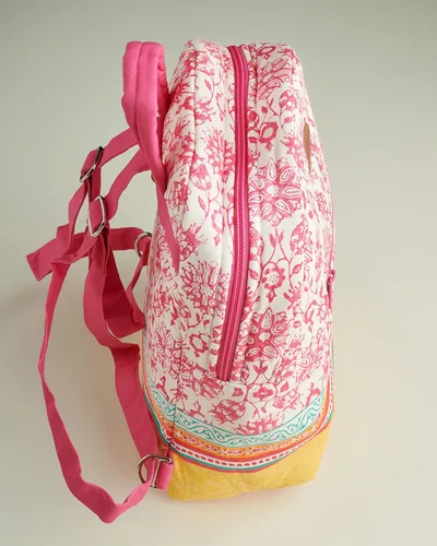 Vista 9 de Maison d' Hermine Mochila para mujeres y hombres, de algodón, multiusos, con bolsa pequeña, ligera, con múltiples bolsillos, 07 - Katmandou