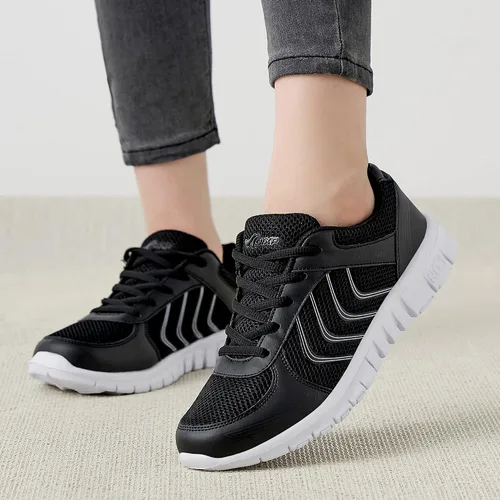 Vista 5 de Alicegana Zapatillas para mujer Zapatos para correr Zapatillas de deporte de moda para mujer Zapatos de tenis ligeros casuales
