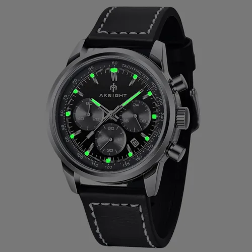 Vista 7 de Men Watch Watch for Men Waterproof Stainless Steel Chronograph Quartz Analog Fashion Business Sport Work Wrist Watches