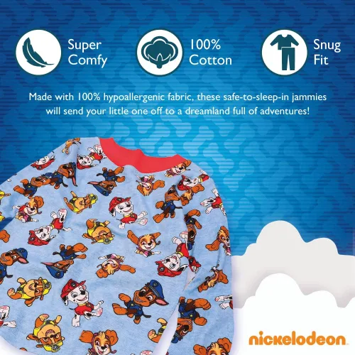 Vista 3 de Nickelodeon Pijama de algodón de ajuste cómodo para niño de la Patrulla Canina