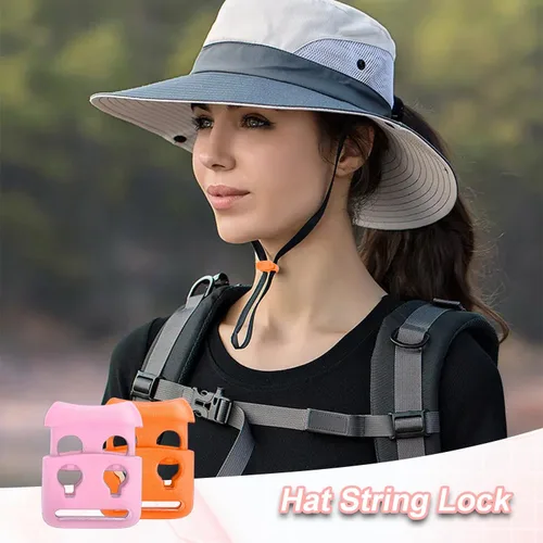 Vista 4 de CooBigo Plastic Cord Locks for Paracord Drawstring Clip, Spring Toggle Cord Stopper Sweatpant Hat Gloves Hoodie String Lock