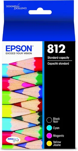 Vista 2 de Epson T812 DURABrite Ultra Ink Cartucho negro de capacidad extra alta (T812XXL120-S) y T812 DURABrite Ultra - Tinta de capacidad estándar Negro
