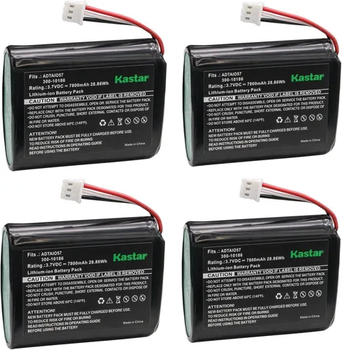 Vista 5 de Kastar Paquete de 1 batería de repuesto para batería de iones de litio ADT 300-10186, panel de seguridad inteligente ADT Command ADT5AIO-1 ADT5AIO-2