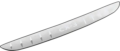 Vista 6 de Protector de parachoques trasero de acero inoxidable para Mazda CX3 2016-2021, piezas de automóvil, cubierta de umbral de puerta trasera