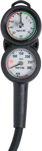 Vista 2 de SEAC Consola 2 Spg y medidor de profundidad, negro/rojo, talla única (0600011005000A)