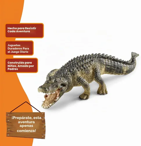 Vista 3 de Schleich Alligator Toy Figure