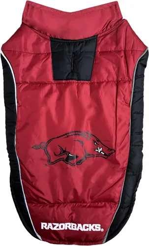 Vista 26 de Pets First Collegiate Clemson Tigers - Chaleco acolchado para perros y gatos. Talla S. Abrigo cálido, acogedor e impermeable, para perros y gatos