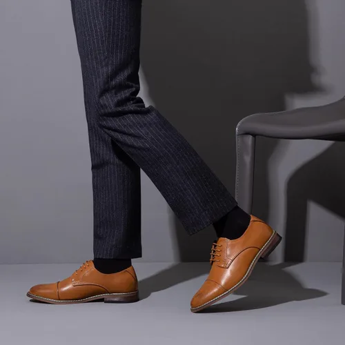 Vista 7 de Vostey Zapatos de vestir para hombre, zapatos de vestir formales para hombres, zapatos de vestir de negocios Derby