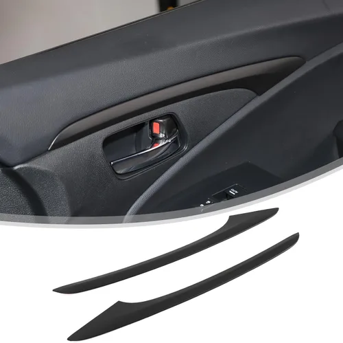 Vista 9 de 2 piezas de tira decorativa interior para puerta delantera para Honda Pilot 2016 2017 2018 2019 2020 2021 2022, protector de pegatina para panel