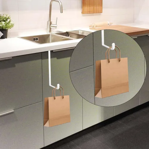 Vista 5 de TOYMIS 1 gancho para asiento de orinal, ganchos de puerta en forma de Z, sin taladro, multifuncionales, para colgar asiento de entrenamiento