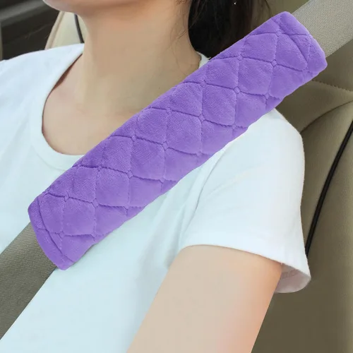 Vista 16 de Amooca Fundas Suaves para Cinturón de Seguridad del Automóvil Almohadillas de Hombro para Cinturón de Seguridad 2 PCS Ajuste Universal para Todos