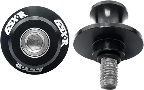 Vista 4 de Deslizadores de Brazo Oscilante de Motocicleta de 8mm M8 X 1.5 Bobinas CNC de Aluminio 2 Piezas para Suzuki GSX-R 600 GSX-R 750 GSX-R 1000 (Negro)