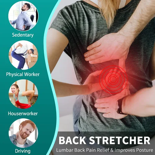 Vista 3 de Yoga Wheel for Stretching & Flexibility to Help Back Aches & Tension, Deep Tissue Muscle Massage. Back Roller Wheel with Extra Cushion, Wider &