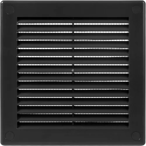 Vista 8 de Medida de apertura de 3'' x 3'' pulgadas / Rejilla externa de ventilación cuadrada blanca con malla protectora - Registro de plástico ligero Blanco