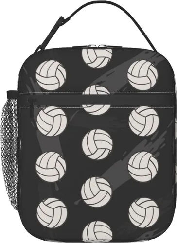 Vista 11 de Lonchera de béisbol con bandera estadounidense, bolsa de almuerzo deportiva, reutilizable, bolsa de mano para mujeres y hombres, picnic y viajes