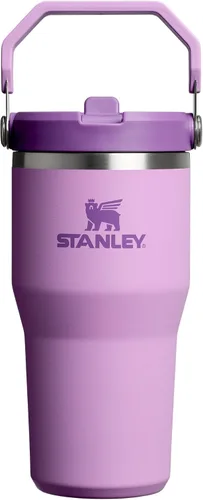 Vista 97 de STANLEY IceFlow 2.0 - Vaso con pajilla abatible con asa, 30 onzas, tapa giratoria y popote abatible, botella de agua a prueba de fugas, acero Tiza