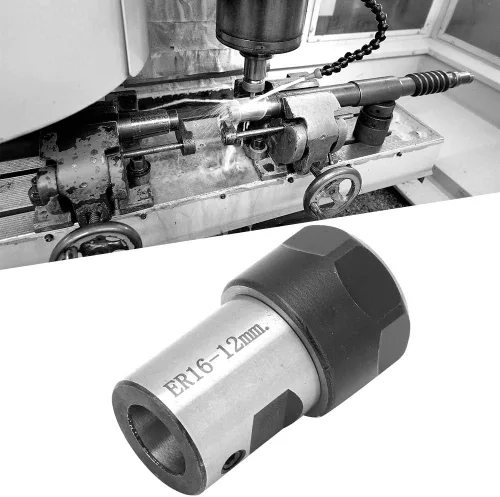 Vista 5 de ER16 Motor Eje Extensión Varilla Adaptador Collet Block Chuck Herramienta para fresadora CNC (0.472 in)
