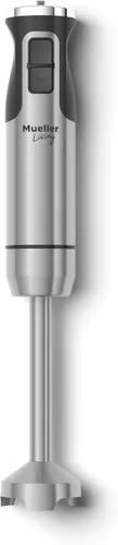 Vista 11 de Mueller Ultra-Stick - Batidora de mano multiusos, 500 W, 9 velocidades, motor de cobre puro, acabado de acero inoxidable cepillado, incluye