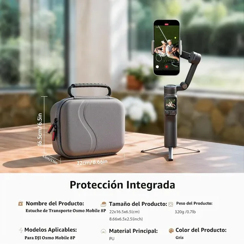 Vista 7 de Osmo Mobile 8P - Funda con asa y correa ajustable (no para OM 8)