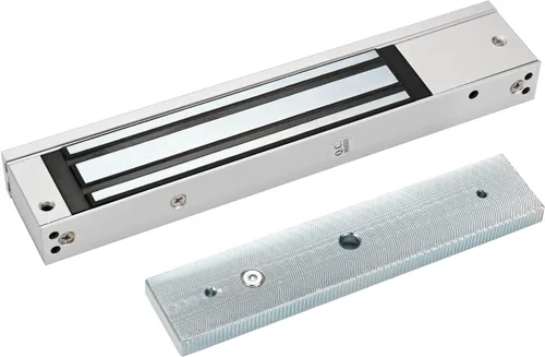 Vista 12 de Cerradura electromagnética eléctrica de 180 kg 350 libras de fuerza de retención, electroimán de 12V, modo seguro NC, puerta única para sistema