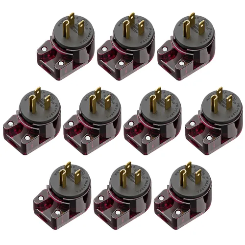 Vista 16 de Nema 5-15P Enchufe de 90 grados, Plugrand ETL Listado 15A 125V Enchufe