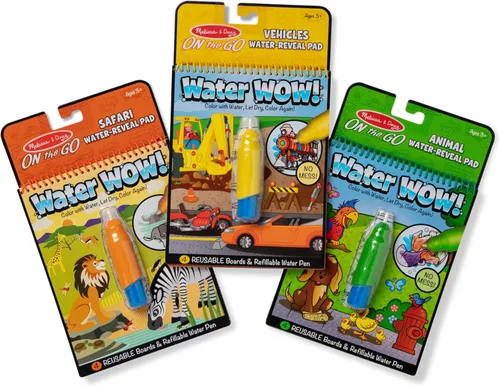 Vista 15 de Melissa & Doug Water Wow! - Paquete de almohadillas de revelación de agua, granja, safari y bajo el mar