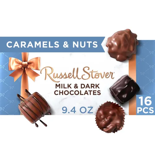 Vista 15 de Russell Stover, Surtido de chocolate con leche, caja de regalo de chocolate, 9.4 onzas