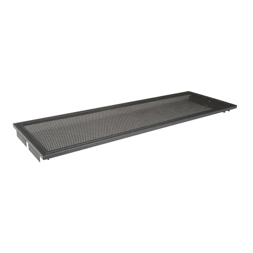 Vista 2 de Econoco Soporte de estante interior, 12.0 in de largo, negro (paquete de 24) Heavy-duty metal shelf brackets for slotted standards or slatwall