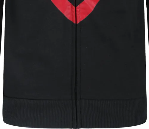 Vista 4 de Marvel Miles Morales Spider-Man - Sudadera con capucha y cremallera para niños pequeños y grandes - NegroRojo