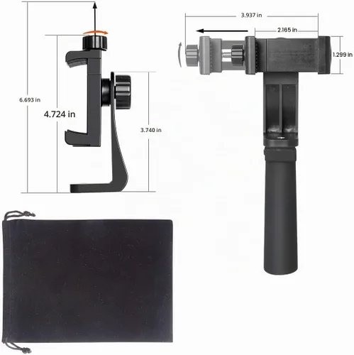 Vista 5 de Soporte ergonómico anticaída para teléfono celular, Vlogging, estabilizador de agarre de mano, soporte para teléfono inteligente, kit de video