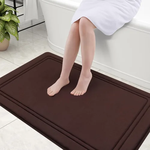 Vista 69 de Grandaily Alfombra de Baño de Espuma Viscoelástica 24x16, Ultra Suave, Antideslizante y Absorbente, Alfombras de Baño Lavables a Máquina y Secables