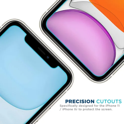 Vista 4 de Tech Armor Protector de pantalla mate antirreflejo/antihuellas diseñado para Apple iPhone 11, Xr de 6.1 pulgadas, paquete de 3 unidades 2019