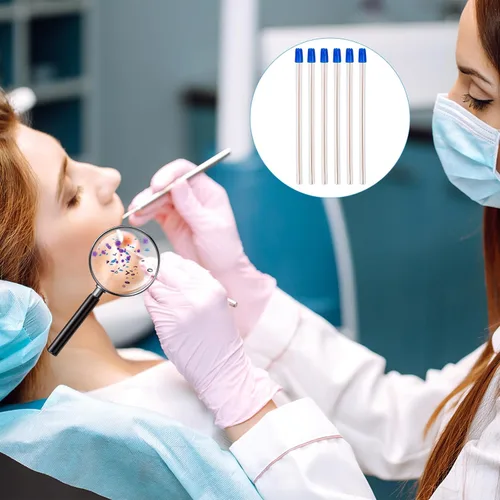 Vista 4 de Bolsa de 100 eyectores de saliva desechables dentales, puntas de succión dental, tubo aspirador de saliva y puntas de succión de evacuación, cuerpo