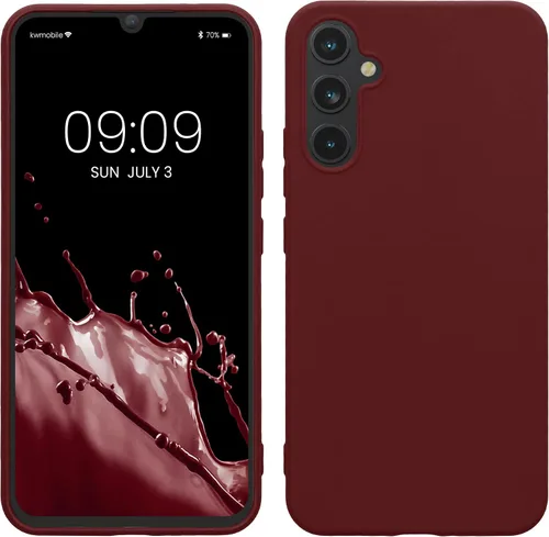 Vista 88 de kwmobile Funda compatible con Samsung Galaxy A12 - Funda protectora de silicona TPU suave y delgada - Azul Báltico