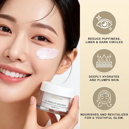Vista 2 de Máscara de arcilla de crema para ojos 5% PDRN, parches debajo de los ojos para ojos hinchados, ojeras y arrugas, ajuste personalizado en toda