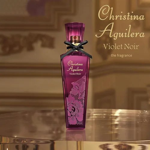 Vista 3 de Christina Aguilera Violet Noir, Perfume para mujer, Eau de Parfum en aerosol, 0.5 onzas líquidas