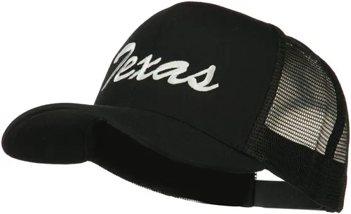 Vista 2 de e4Hats Gorra de malla bordada de Texas Mid States Negro