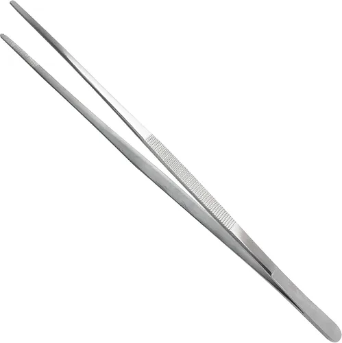 Vista 8 de Pinzas de vestir para pulgar, pinzas multiposición de acero inoxidable, punta dentada recta 4.5 pulgadas